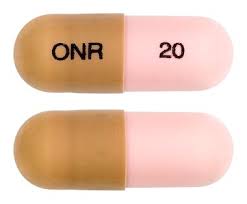 OxyNorm 20 mg Capsules – Immediate-Release Oxycodone Pain Medication Pink and beige OxyNorm 20 mg hard capsules printed “ONR 20” for immediate-release oxycodone pain relief.