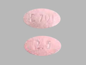 Endocet 2.5-325 mg Pink Oval Tablet – Oxycodone & Acetaminophen Pink oval Endocet 2.5-325 mg tablet showing oxycodone and acetaminophen prescription pain medication.