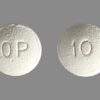 OxyContin 10 mg Extended‑Release Tablet – Oxycodone Pain Medicine. White round OxyContin 10 mg tablet (extended‑release oxycodone) with “OP 10” marking.